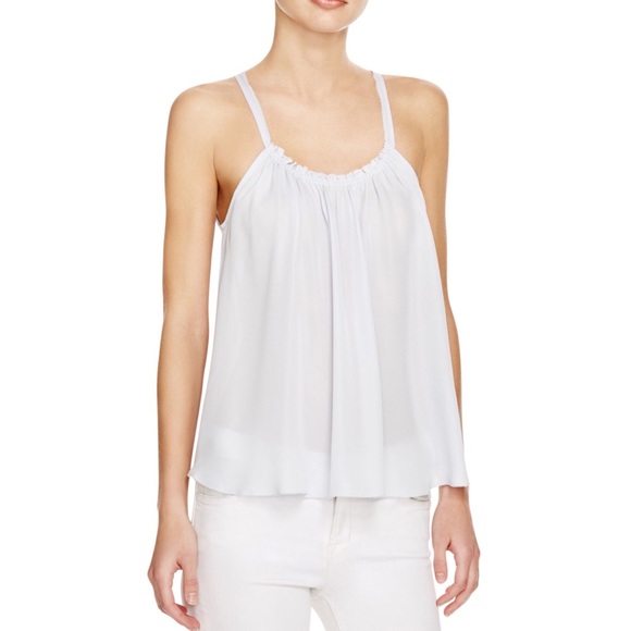 Joie Tops - [Joie] Galaxite Ice Blue Silk Tank M NWT